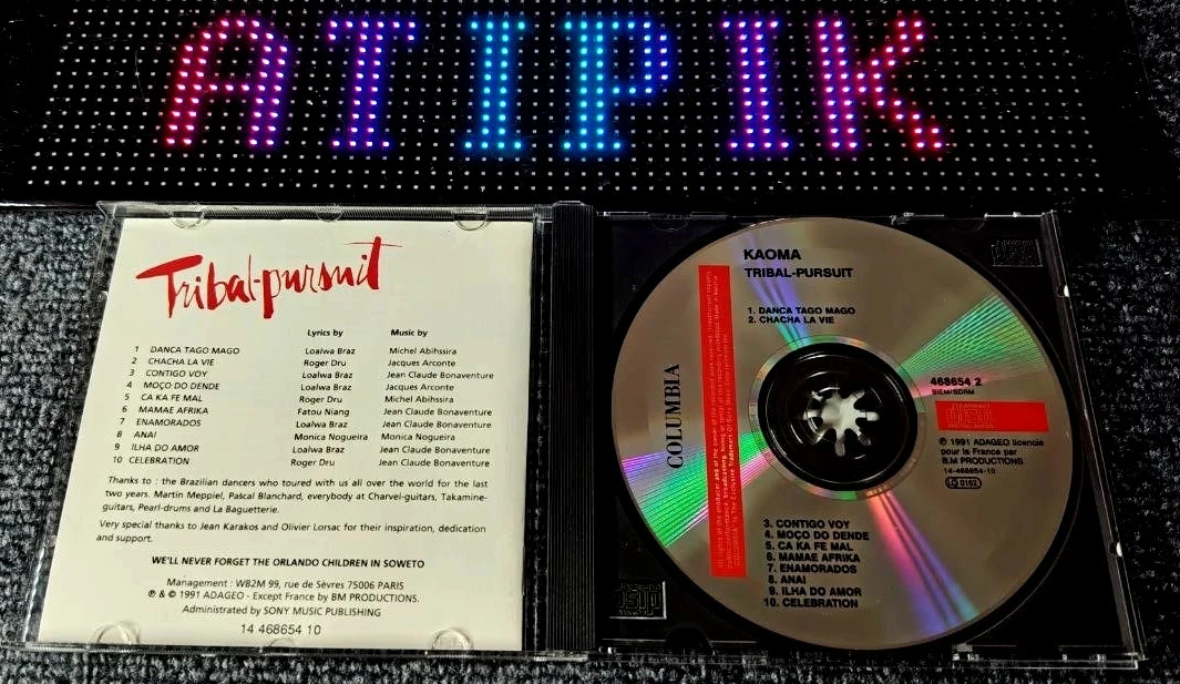 🌍 Kaoma - Tribal Pursuit - CD Origineel 1991 World Music Onmisbaar🌴 – photo 3